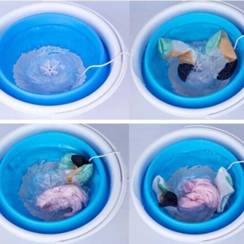 Folding Washing Machine Ultrasonic Turbo Mini Washing Machine Mini Socks And Panties Cleaning Artifact