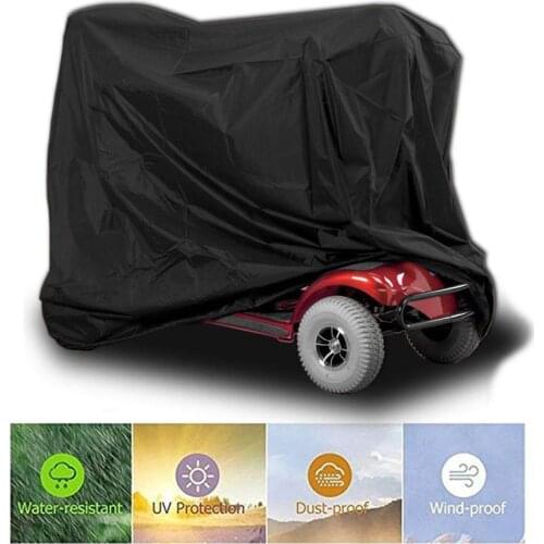 Indoor Outdoor Heavy Duty Folding 190D Oxford Mobility Scooter Storage Rain Covers UV Protector Waterproof Universal170X61X117cm