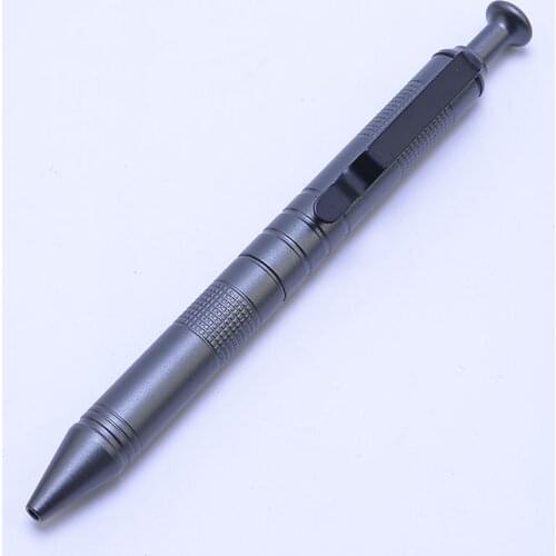 Aluminum Alloy Tactical Outdoor Pen High Hardness Self-defense Anti-skid Military Survival Tactical Signature Pen Automa GDeals