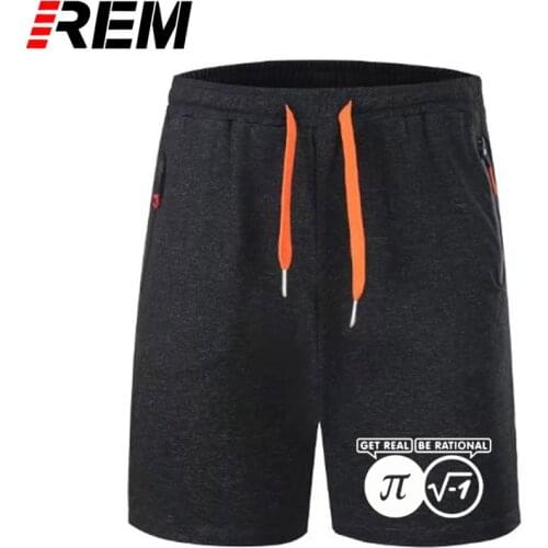 REM short pants Style GET REAL BE RATIONAL Maths Science Geek Pi Funny Men Print Cotton Short Sleeve Gift Mens Top panties