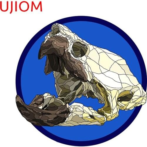 UJIOM Alligator Skull Home Decoration Living Room Decor Wallpaper Wall Decal Moisture Proof Home Office Room Decor Wall Stickers