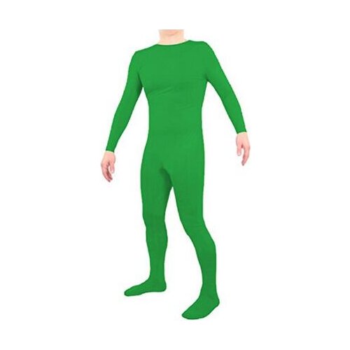 Unisex Green Spandex Zentai costume dancewear Unitard Bodysuit leotard No Hood & Hands