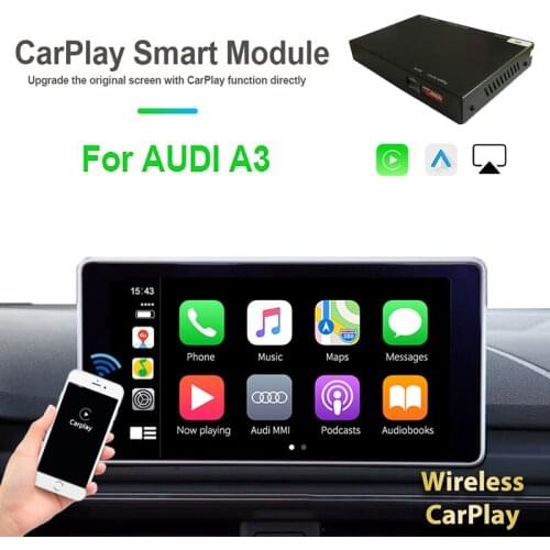 WITSON Wireless Apple Carplay Android auto Interface Decoder For AUDI Original Screen Support Mirror Link Aftermarket Came