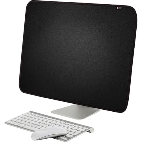 Waterproof Dustproof Cover Protector with Pockets for 27inch Apple iMac LCD Screen Computer Monitor Black