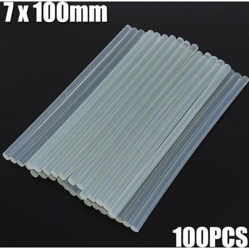 100Pcs 7mmx100mm DIY Melt Glue Sticks For Electric Glue Gun Craft Album Alloy Car Dent Paintless Removal Hand Repair Tool
