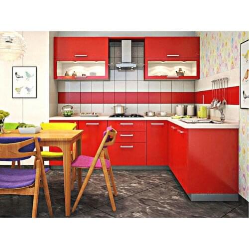 20117 hot sales high gloss lacquer kitchen cabinets white colour modern 2PAC kitchen furnitures pantry L1606076