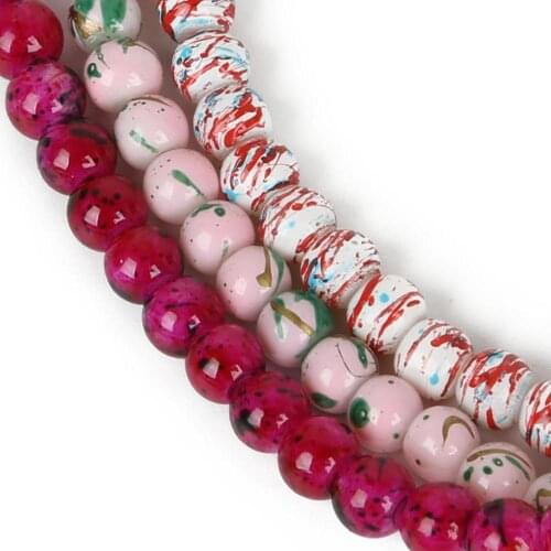 4mm Beads Round Assorted Colorful Glass Bead High Quality For Women Bracelet Jewelry Making DIY Crafts Sewing Decoration Art