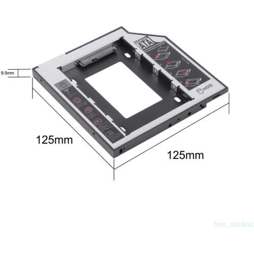 9.5mm SATA HDD SSD Hard Drive Disk Caddy for Acer Aspire ES1-520 ES1-521 ES1-531 ES1-711 ES1-711G ES1-731 ES1-731G F5-571G