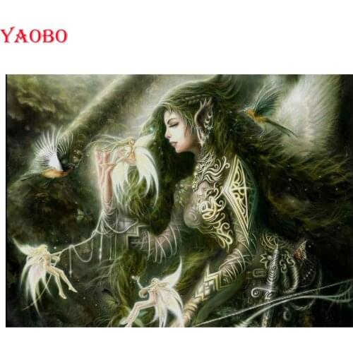 Diy diamond picture,diamant painting Fantasy beauty fairy Full Square round Rhinestone Mosaic beadwork Embroidery diamond arts