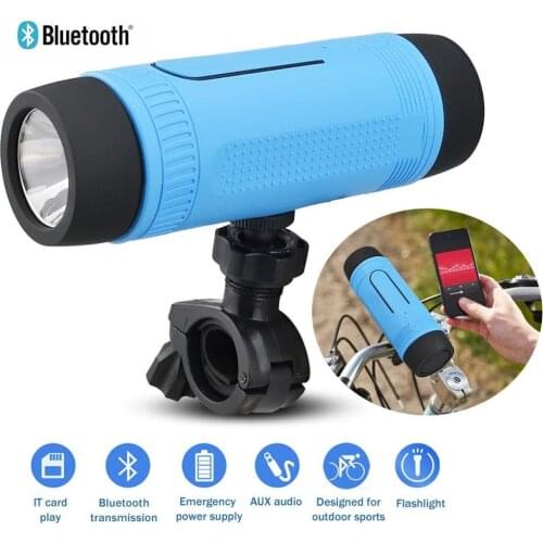 Zealot S1 portable outdoor mini sound column waterproof wireless bicycle speaker with Led bluetooth speaker radio supports TF, F