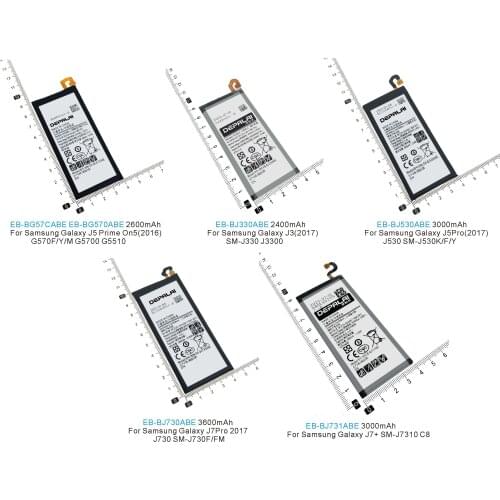 EB-BG570ABE EB-BJ330ABE EB-BJ530ABE EB-BJ730ABE EB-BJ731ABE Battery For Samsung J5 Prime On5 J3 J330 Pro J530 J730 J7+ Plus C8