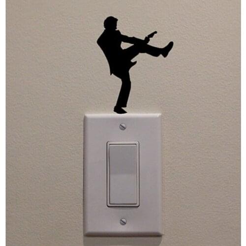 Play Guitar Creative Switch Sticker Wall Decoration Vinyl Decal 5WS0031