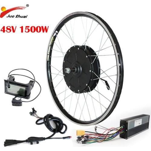 1500W Electric Bike Kit Powerful Motor Wheel 48V 40A Controller eBike Conversion Kit MTB Electric Rear Hub Motor LCD Display