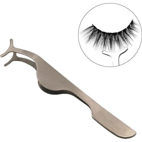 Fashion Nail Art Acrylic Gel Picking Tool Eyelashes Tweezers False Eyelashes Applicator Beauty Makeup Tools DIY Hand Clip