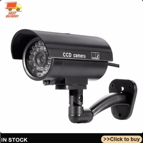 Fake Dummy camera security CCTV outdoor waterproof Emulational Decoy IR LED Flash Red Led dummy video surveillance Camera