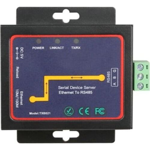 Industrial Grade Serial Device Server RS485 to Ethernet TCP/IP LAN Ethernet Converter