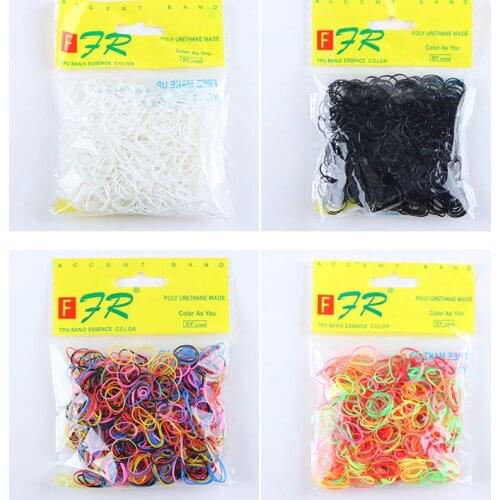 1000PCS/Lot Wholesale Girls Small Ring Disposable Rubber Band TPU Ponytail Holder Elastic Hair Band Kid Hair Accessories Tie Gum