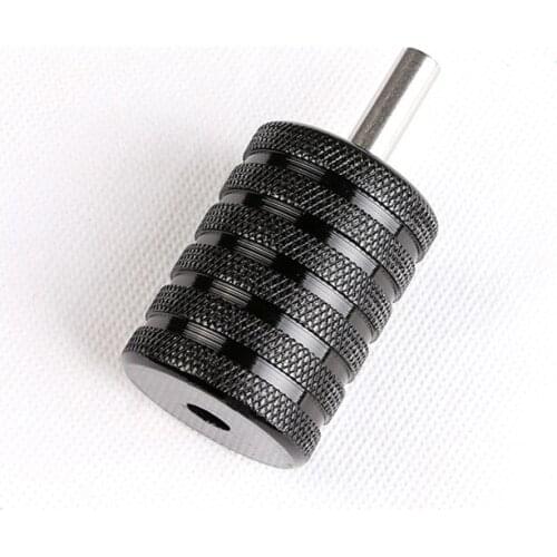1PC Aluminum Alloy Handle Tattoo Grips Machine Gun Tubes Round 30MM Sterilizable Black Nylon Body Art Supplies