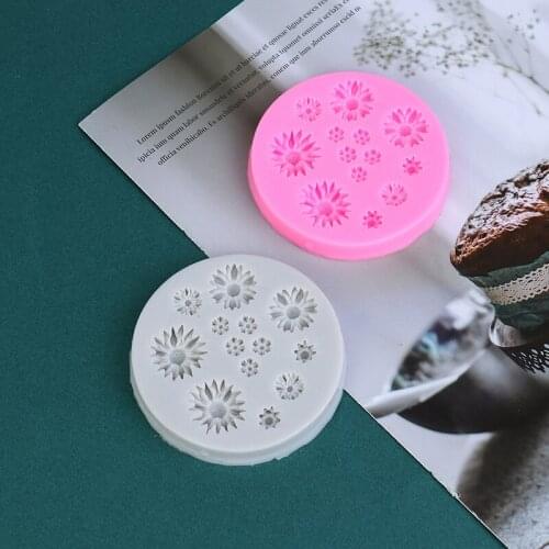 Flower Silicone Cake Fondant Resin Molds Roses Flower Mold Daisy Flower Molds Small Flower Molds Jewelry Art Tools