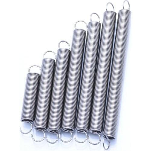 Extension Spiral Spring，Stainless Steel Tension Spring，Pullback Spring Draught Spring，Wire Diameter 0.8mm Outer Diameter 10mm