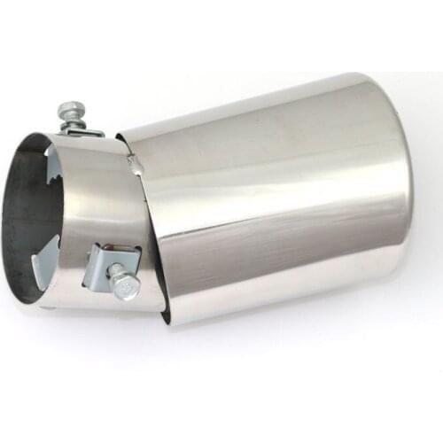 Universal Car Round Stainless Steel Chrome Exhaust Tail Muffler Tip Pipe Accessories Car Styling