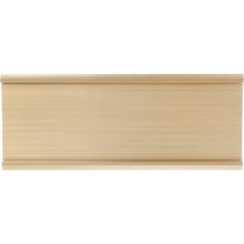 Golden Silver Sign Aluminum Alloy Name Desk Plaque Holder Office School 9x24cm