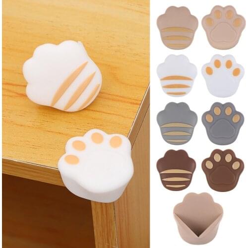 1PC Baby Safety Table Corner Protector Cartoon Cat Paw Anti-Collision Angle Protection Cover Edge Corner Guard Child Security