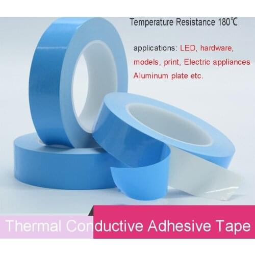25m/Roll 0.3mm thickness Transfer Tape Double Side Thermal Conductive Adhesive Tape for Chip PCB LED Strip Light Heatsink