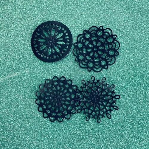 4 pcs set lace round circle doily flower Metal Steel Cutting Die Stencil For DIY Scrapbooking Paper/photo Cards Embossing Dies