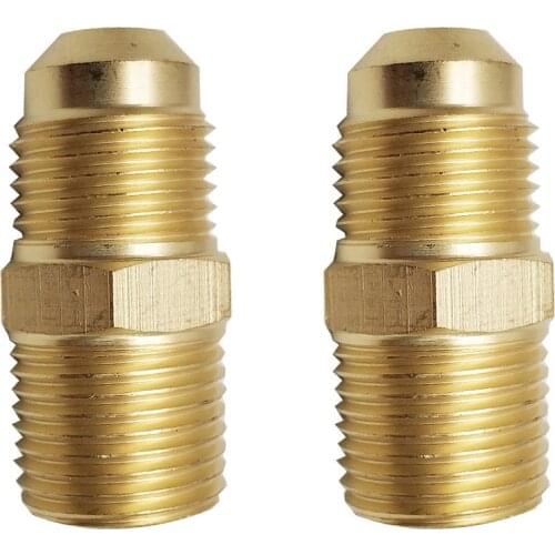 5/8"-18 UNF Male 3/8" Flare SAE x 3/8" NPT Male Coupler Connector Adapter Brass Pipe Fitting For Fuel Gas Water Valve