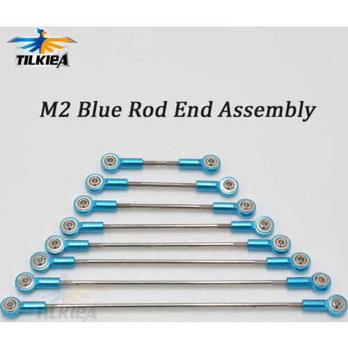 Aluminum M2 Blue Link Rod End Ball Joint Metal Tie Rod End Assembly High Precision