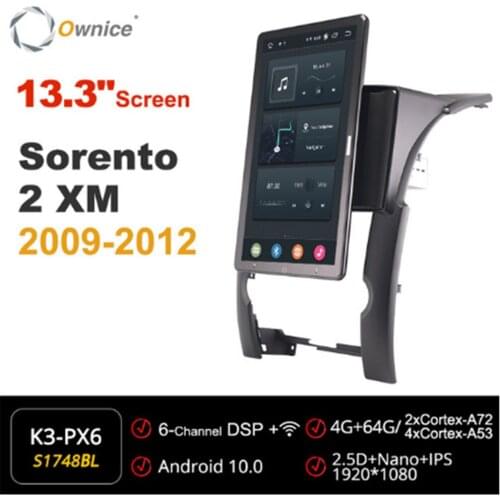 Ownice 13.3 Inch 1080P Android 10.0 Car Radio for Kia Sorento 2 XM 2009 -2012 GPS Multimedia Head Unit Stereo Player Rotatable