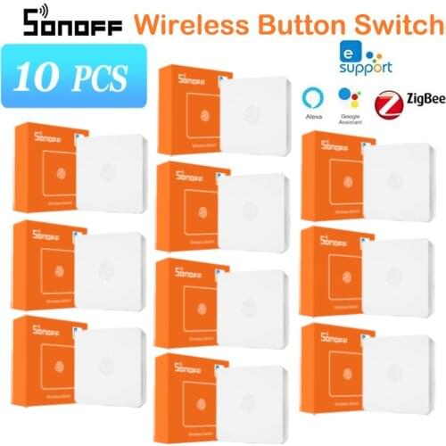 20pcs SONOFF SNZB-01 Wireless Switch Smart Home Zigbee Version Handy Button Works With SONOFF ZigBee Bridge IFTTT eWeLink APP