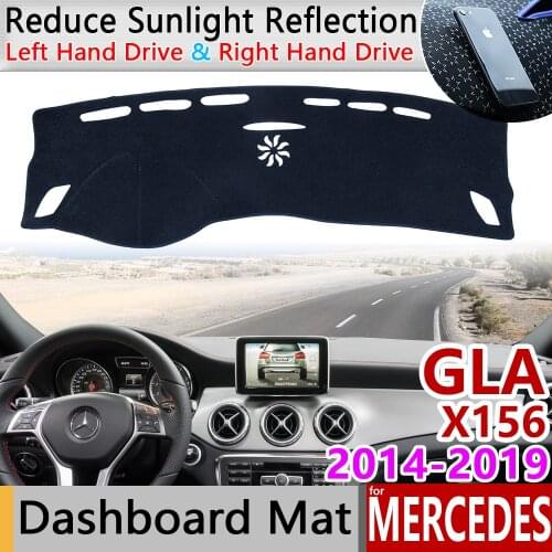 For Mercedes Benz GLA X156 Anti-Slip Mat Dashboard Cover Sunshade Dashmat Accessories GLA180 GLA200 GLA220 GLA250 220 220d AMG