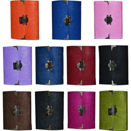 Retro Travel Notebook with Lock Key Diary Planner Journal Notepad Kraft Paper XXUC