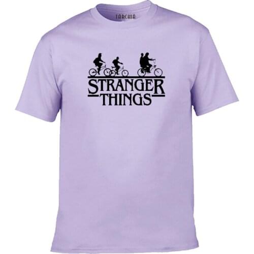 TARCHIA Cotton Top Tee Tshirt T Shirt Plus Casual Homme New 2021 Boy Summer Brand t-shirt Men Stranger Things New Short Sleeve