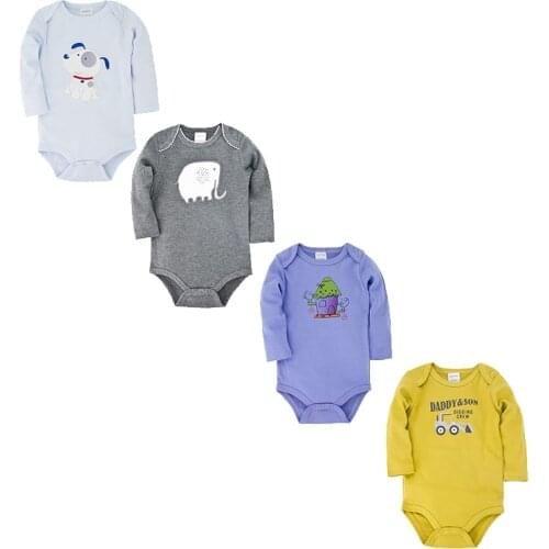 Honeyzone Neonato Newborn Baby Girl Clothes Cartoon Lovely Print Pyjama Bebe Noworodek Cute Animal Fashionbaby Sleepsuit 0-12M