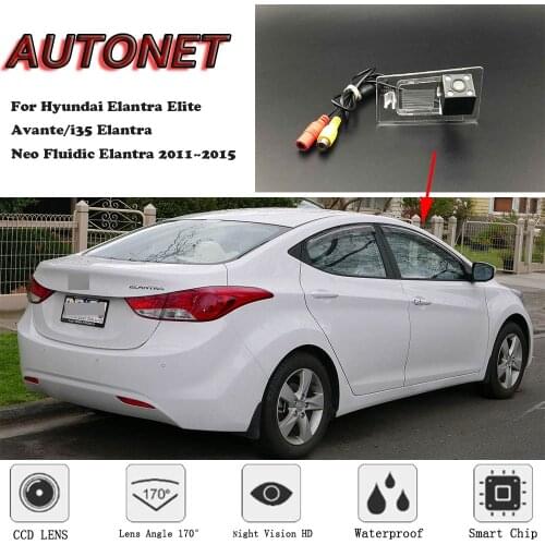AUTONET Backup Rear View camera For Hyundai Elantra Elite/Avante/i35 Elantra/Neo Fluidic Elantra 2011~2015 parking Camera