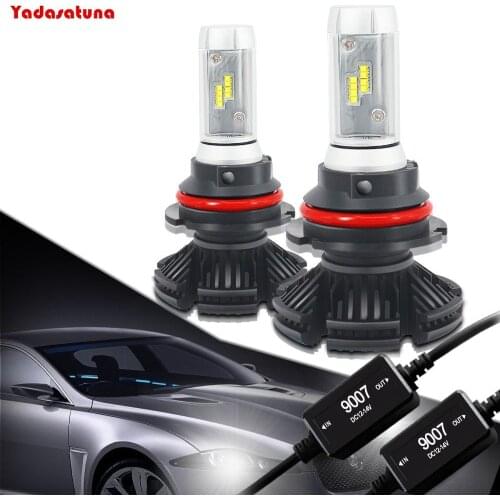 9007 HB5 LED Headlight Bulb Conversion Kit PHI-ZES Led Chips 3000K 6500K 8000K DIY 8000LM CANBUS ERROR FREE Headlamp Led DRL