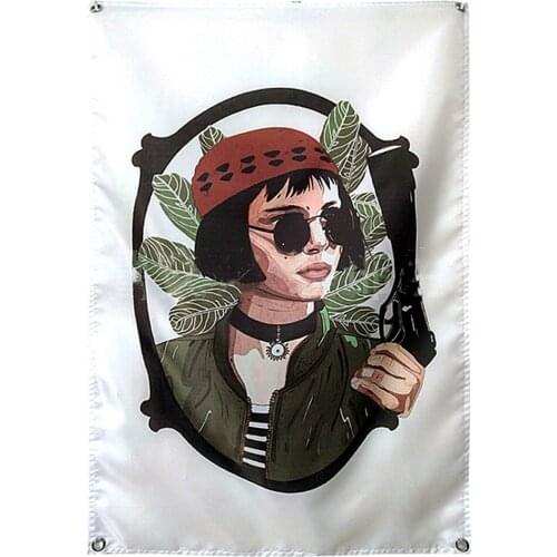 Leon Classic Movie Poster Flag Banner Bedroom Dormitory Room Renovation Layout Bedside Decorative Wall Covering Wall Stickers