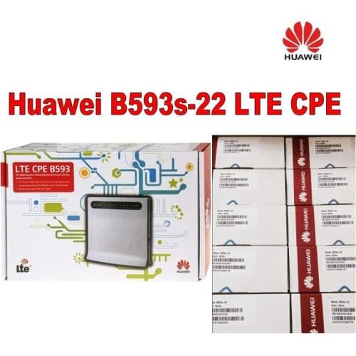 Lot of 20opcs Huawei B593s-22 4G LTE CPE Wireless and WLAN Router + a pair of antenna