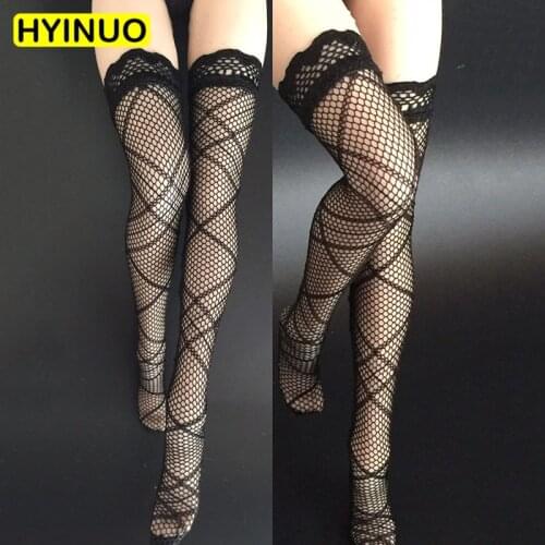 1/6 Scale Doll Suit Womens Stockings Female Stockings Fishnet Socks Clothes Clothing Set For 12" Female Figure Body Doll