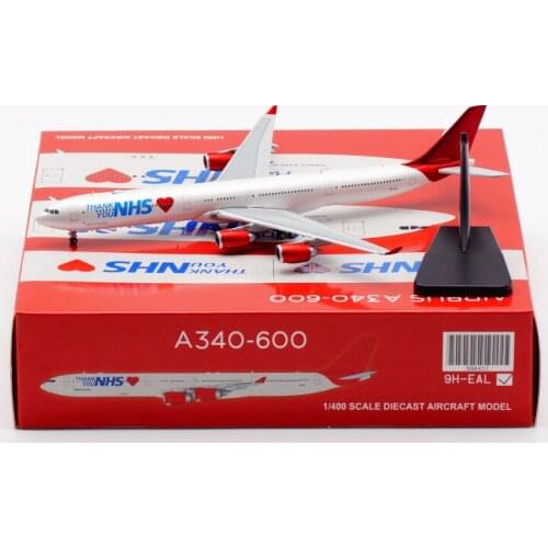 1/400 Scale Maleth Aero Airlines A340-600 9H-EAL Alloy Aircraft Plane Model Airplanes Collectible Display Model Toy Decoration