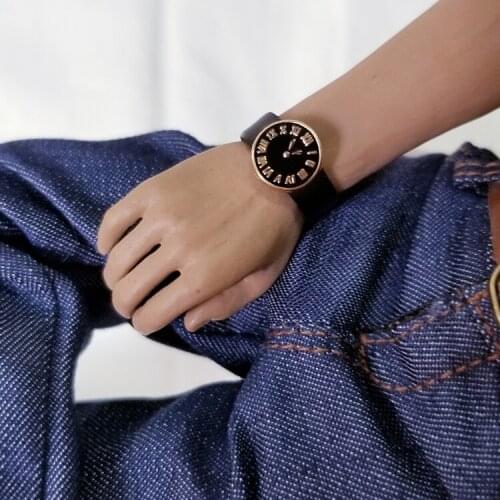 1/6 Scale Mens Watch Wristwatch Models Black White or 12''Figures Bodies DIY Accessories