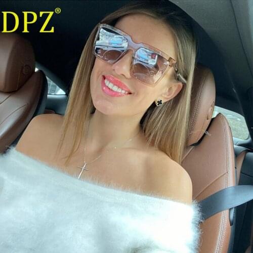 New 2020 DPZ retro wild big frame women sunglasses CP ferrule high quality trend men drive sunglasses Oculos De Sol