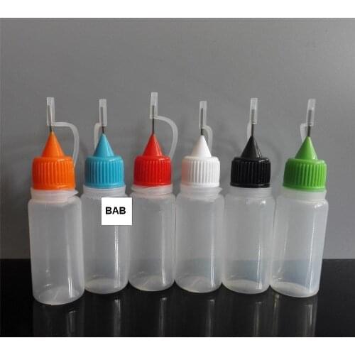 Whole sale 100 pcs/Lot empty plastic 10ML steel needle embeded Drppper Bottles/Liquid Dripper/Plastic Bottle/dispensing bottle