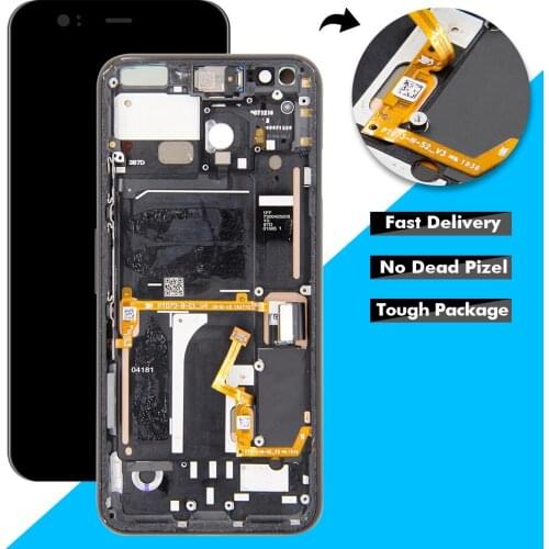 Tested LCD For Google Pixel 4 LCD Display Touch Screen Digitizer Glass Panel Assembly With Frame