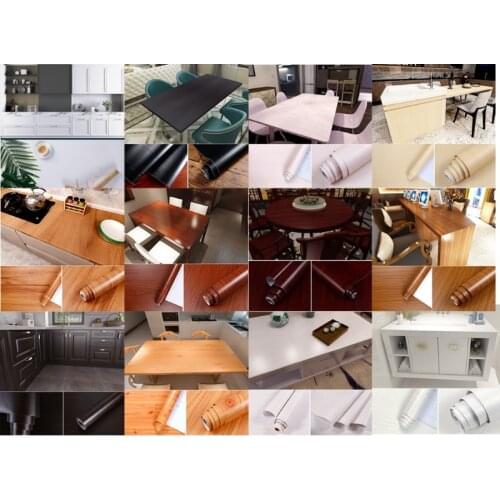 Wood Grain Self Adhesive Wall Paper Roll Wood Grain Paper Vinyl Film for Furniture Decorative Waterproof Wallpaper G32A