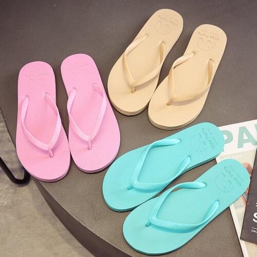 Summer Simple Flip Flops For Women Comfortable Slippers Women Summer Beach Slippers Fashion Casual Non-Slip Couple Flip Flops