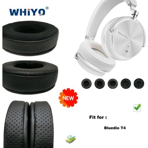 Replacement Ear Pads for Bluedio T4 T-4 T 4 Headset Parts Leather Cushion Velvet Earmuff Headset Sleeve Cover